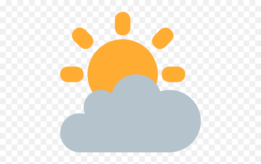 White Sun Behind Cloud With Rain Id 335 Emojicouk - Sun Cloud Icon Png,Sun Emoticon For Twitter