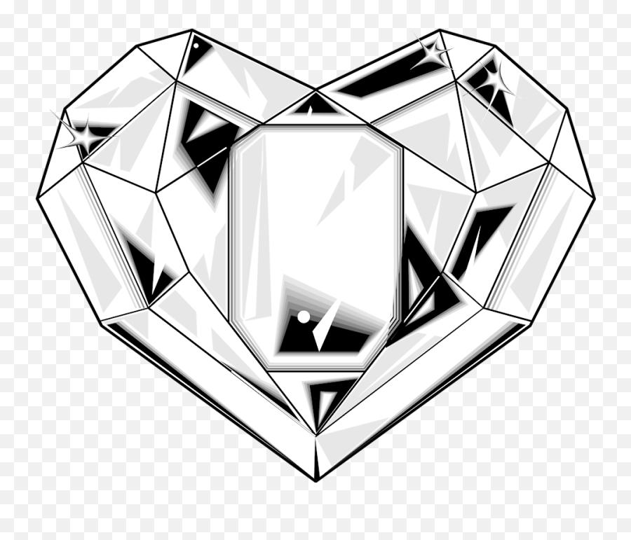 Free Diamond Clipart Transparent Background Download Free - Diamond Heart Design Transparent Emoji,Diamond Shape Emoji