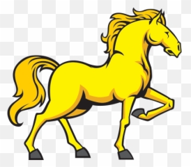 Printed Vinyl Yellow Horse Stickers Factory - Clip Art Yellow Horse Emoji,Horse Emotions