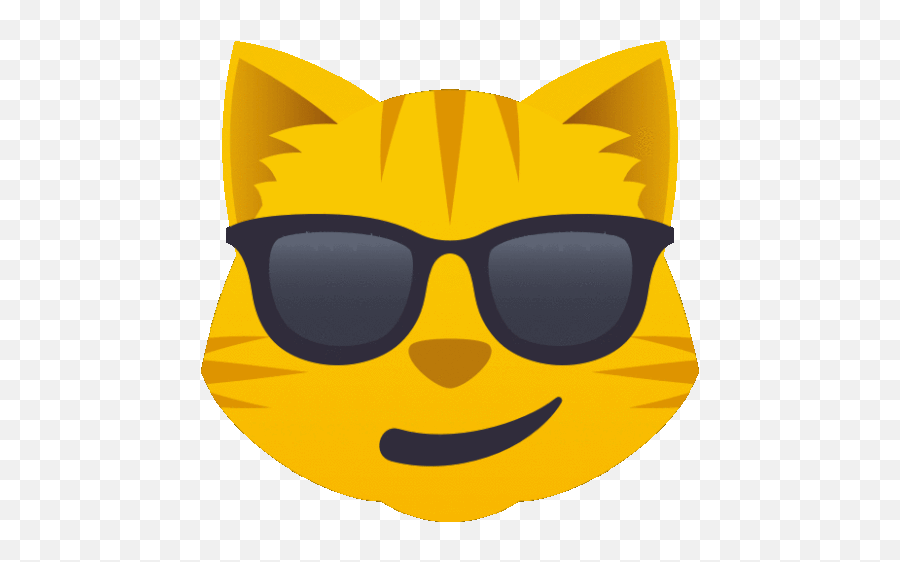 Shades On Cat Gif - Shadeson Cat Joypixels Discover U0026 Share Gifs Cat Emoji,Freaking Out Emoji