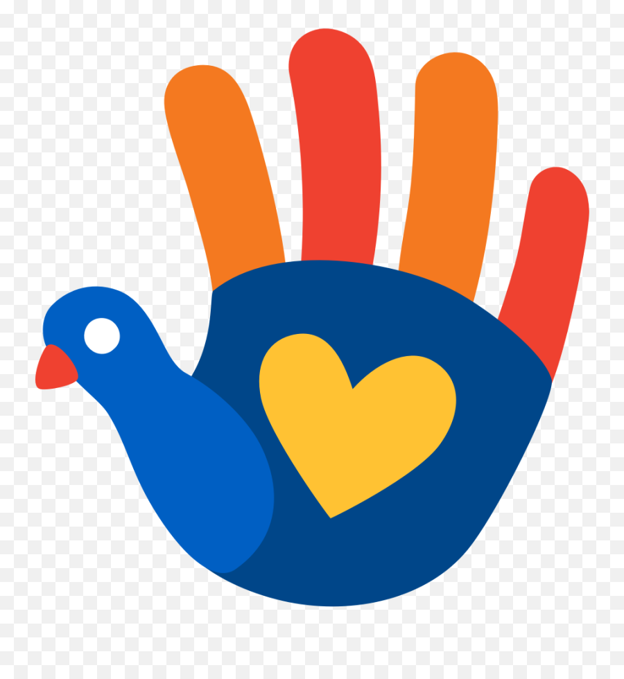 Friendsgiving Turkey Hand - Hand Turkey Transparent Background Emoji,Shaka Emoji