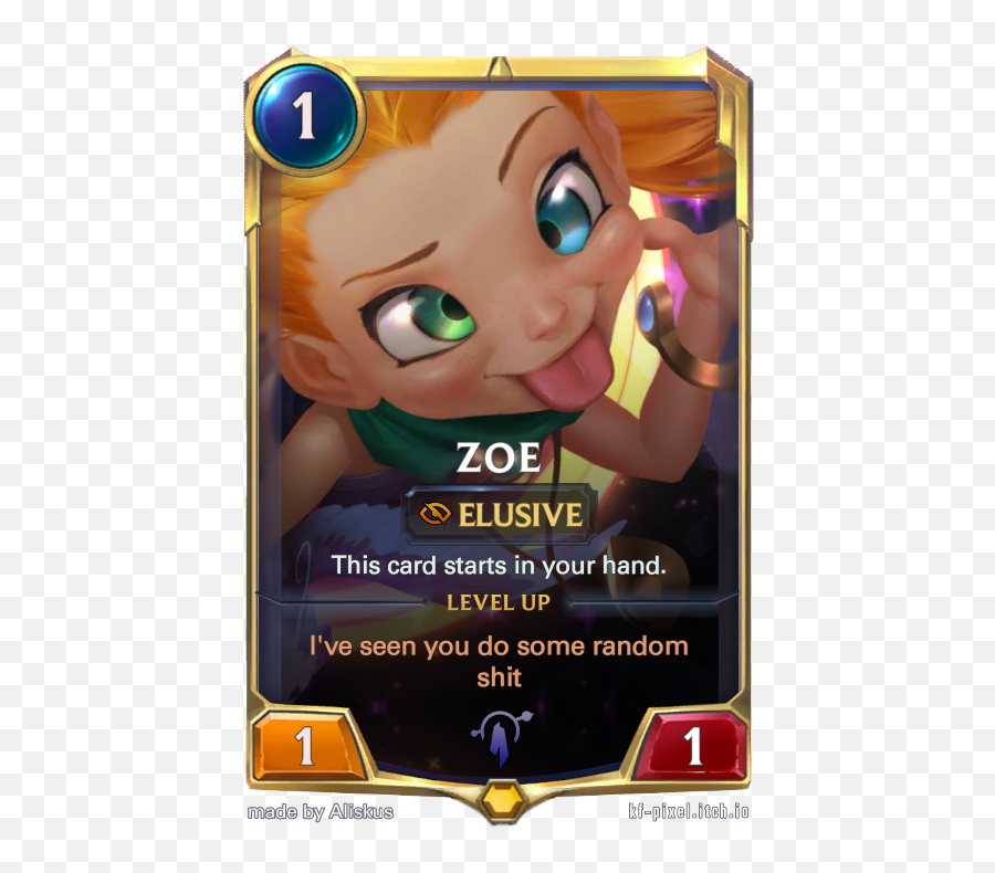 A More Accurate Zoe Card Text - Runeterra Zoe Emoji,Riot Of Emotion Take My Hand