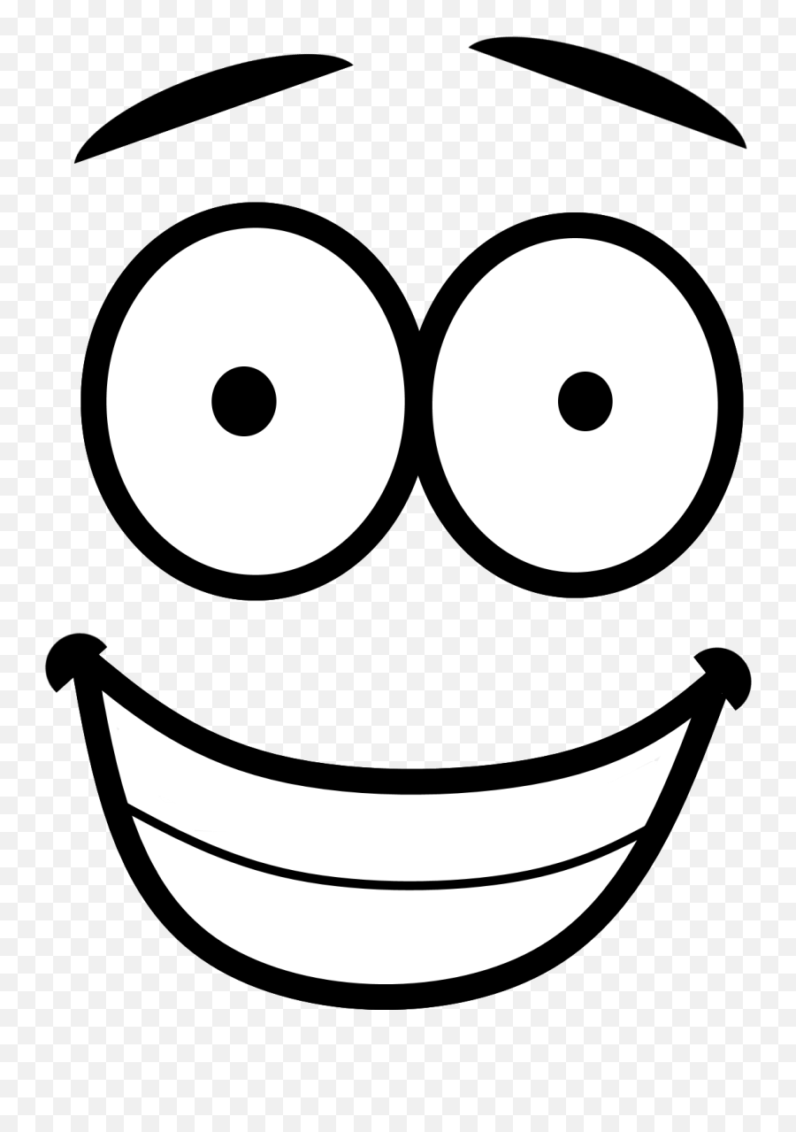 Outline Face Art Emoji Png Pic Png Mart - Smiley Face Emoji Outline,Face Emojis