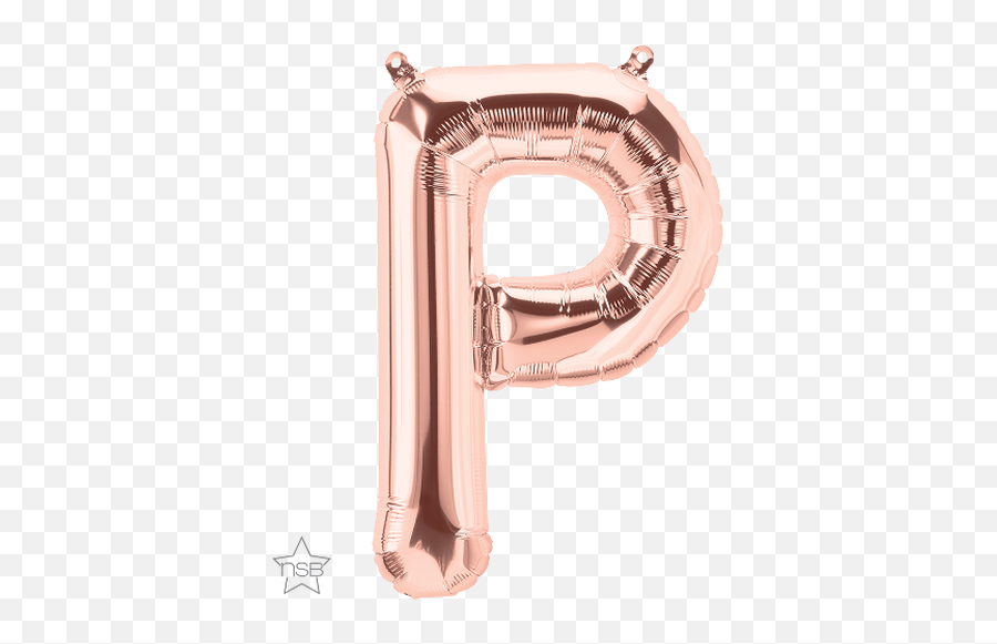 Letter M 16 In - Rose Gold Foil Balloon Foil Balloon Letter P Emoji,Pink With Emoji Letter L