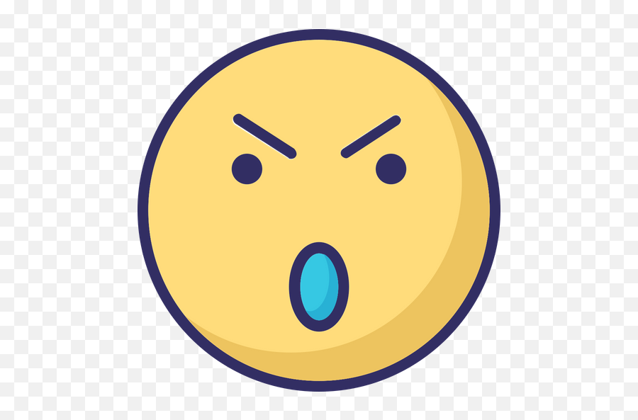 Worried Emoji Icon Of Colored Outline Style - Available In Svg Happy,Concerned Face Emoji