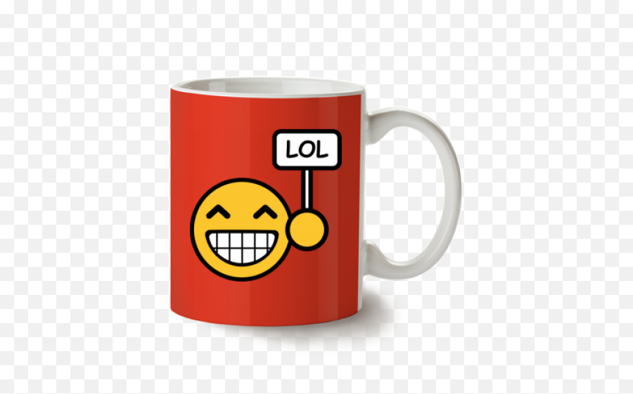 Buy A Lol Smiley Face Mug Online - Magic Mug Emoji,Digital Emoticon Head Mask