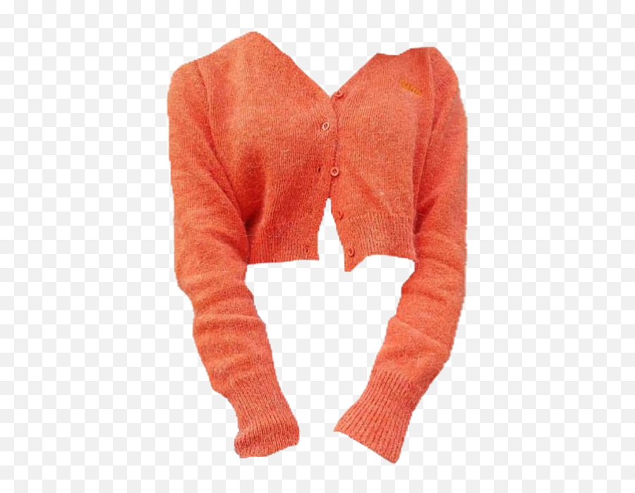 Cardigan Sweater Unif Orange Sticker - Long Sleeve Emoji,Emoji Cardigan