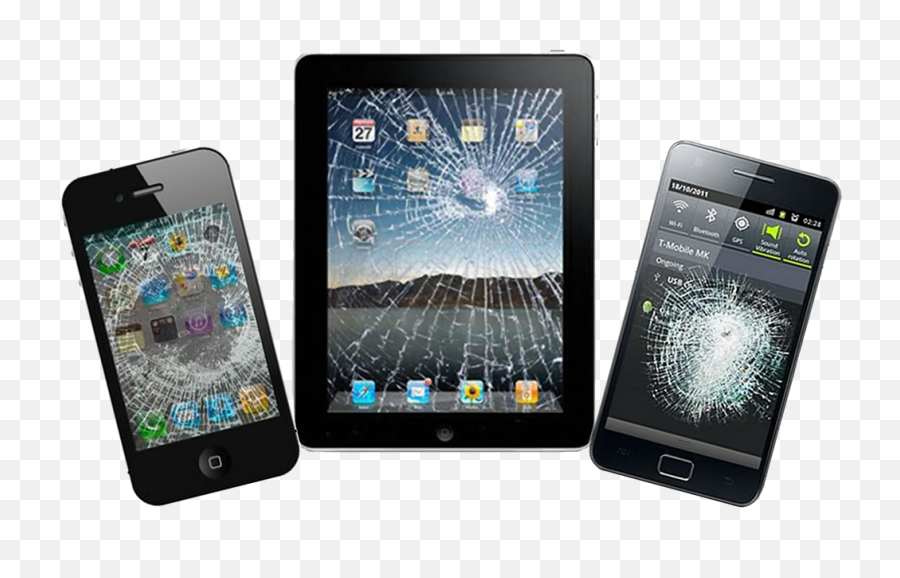 Download Iphone Ipad - Broken Phone And Tablet Png Image Broken Phone Tablet Emoji,Emojis On Ipad