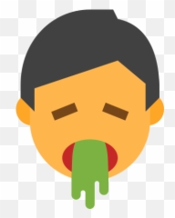 Vomiting Icon In Color Style - Afraid Icon Emoji,Emoji Png Tumblr Throwup