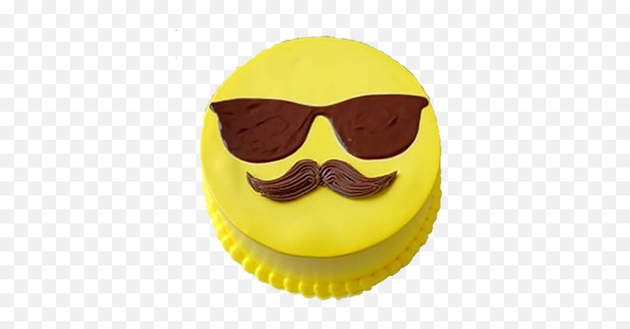 Cool Dad Cake - Mustache Cake For Dad Emoji,Cake Emoji