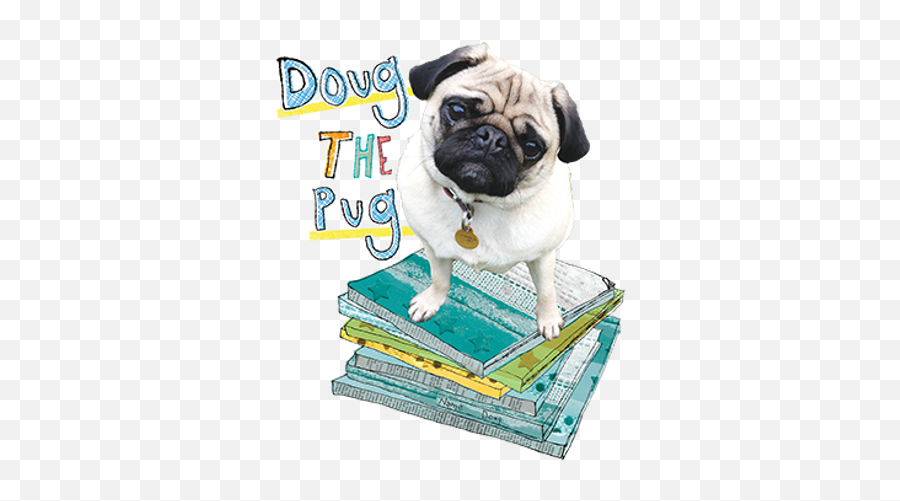 Reading Dog Doug The Pug The Therapy Dog - Pug Emoji,Dog Showing Emotion Tumblr
