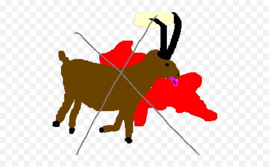 Dead Clipart Dead Goat - Dead Goat Clipart Emoji,Walking Dead Negan Emojis