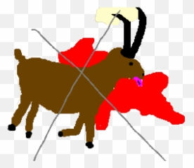 Dead Clipart Dead Goat - Dead Goat Clipart Emoji,Walking Dead Negan Emojis