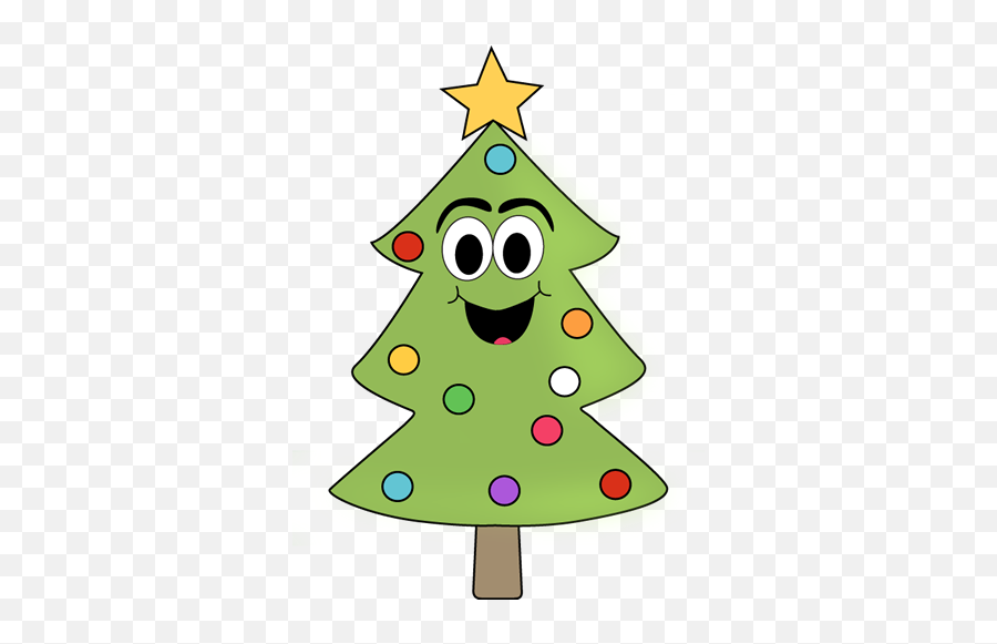 Cartoon Christmas Tree Clip Art - Cartoon Christmas Emoji,Christmas Song Emoji Quiz Answers