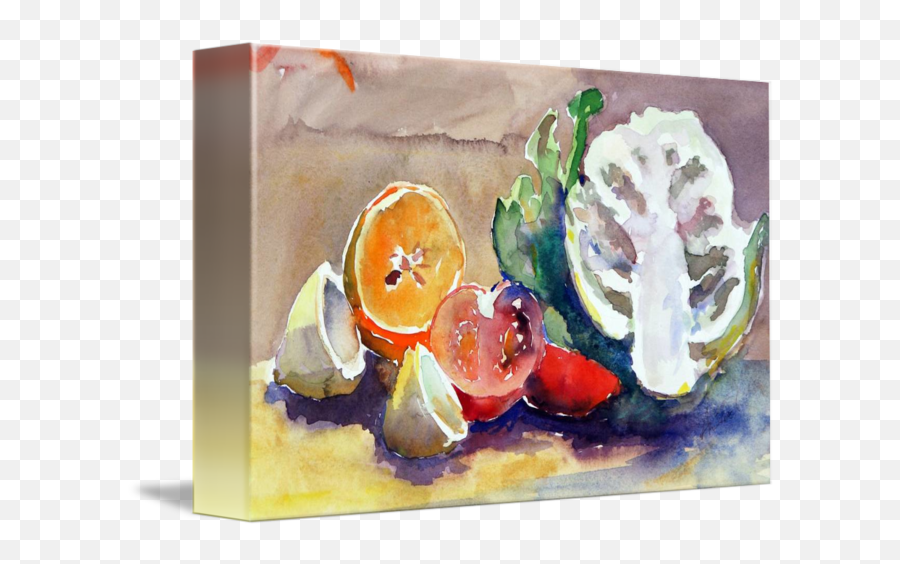 Still Life Of Fruit And Veg By Ann Tuck Emoji,Rhythm Emotion Artist