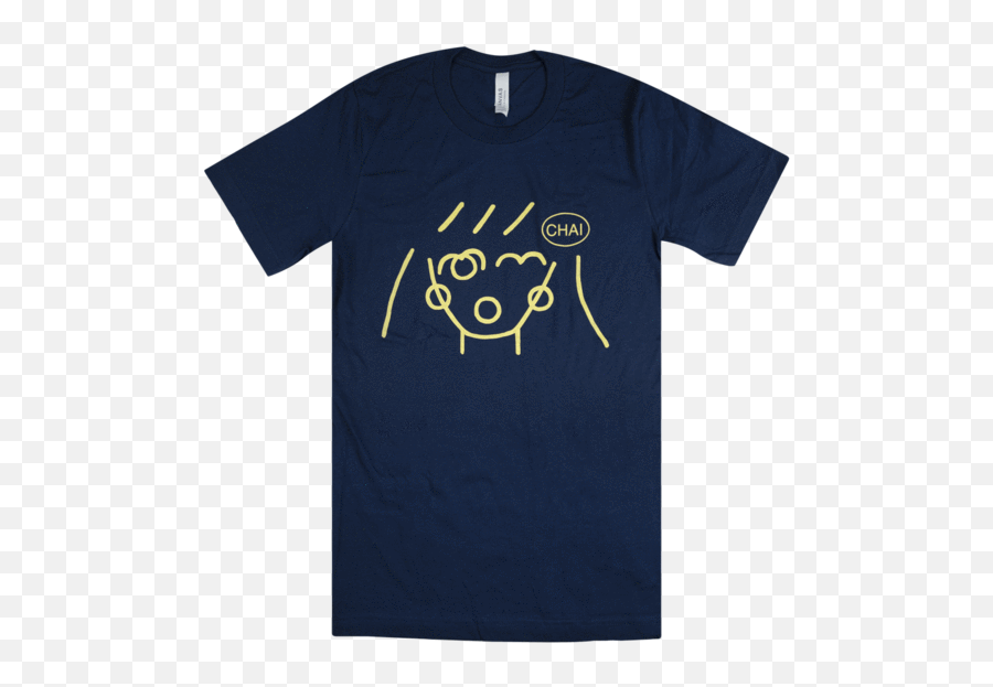 Chai Girl Navy T - Shirt Emoji,Discouraged Emoticon Hd