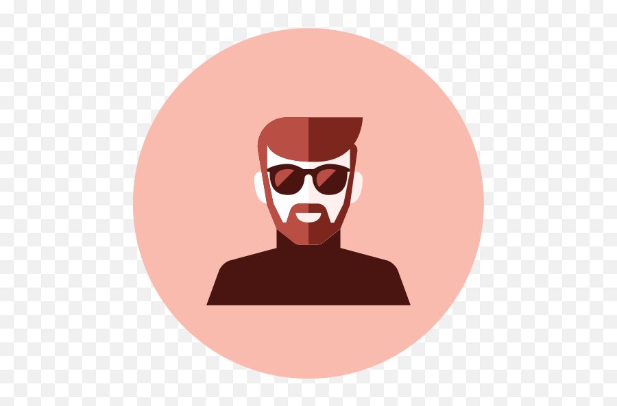Man With Sun Glasses Free Icon Of Kameleon Red Round Emoji,Bald Man With Glasses Emoticons