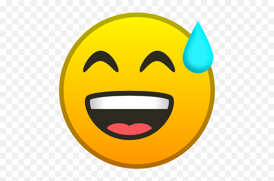 Flow Emoji,Sad Sweat Drop Emoji