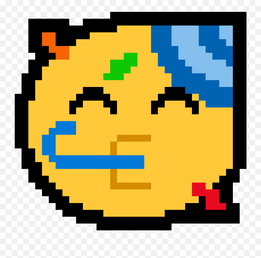 Party Face Pixel Art Maker Emoji,Party Link Emoji