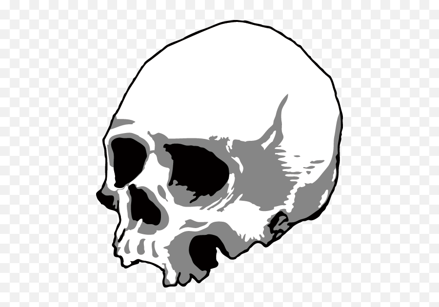 Skull Silhouette Head U9ab7u9ac5 - Black Skull Head Skeleton Emoji,Android Skull Emoji Png