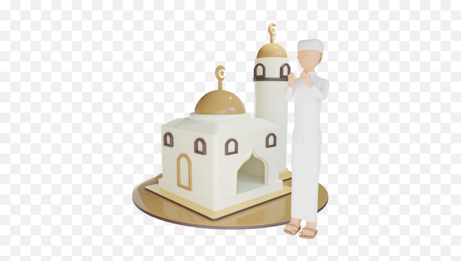 Islamic Prayer 3d Illustrations Designs Images Vectors Hd Emoji,Place Of Worship Emoji