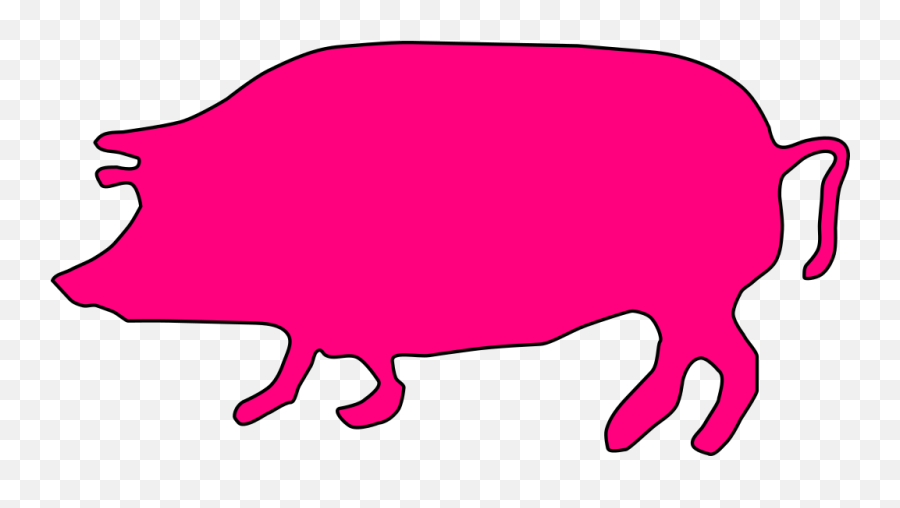 Pink Pig Png Svg Clip Art For Web - Download Clip Art Png Pig Silhouette Clip Art Emoji,Lady And Pig Emoji