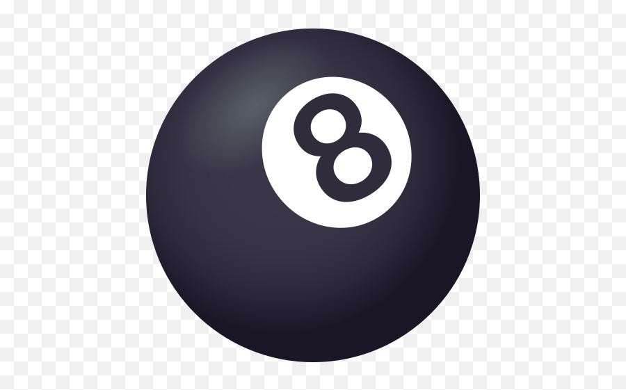Emoji Billiard Ball Number 8 - 8 Ball Emoji,Number Emojis