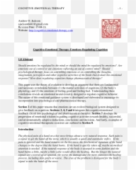 Pdf Cognitive - Emotional Therapy 1 Andrew Jackson Horizontal Emoji,Emotions Examples