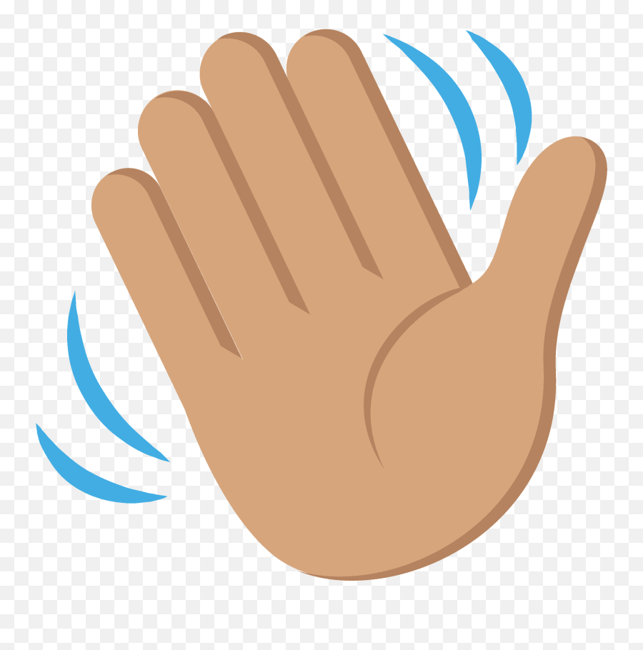 Waving Hand Emoji Clipart Free Download Transparent Png - Hand Transparent Background Wave Emoji,Emoji Mano