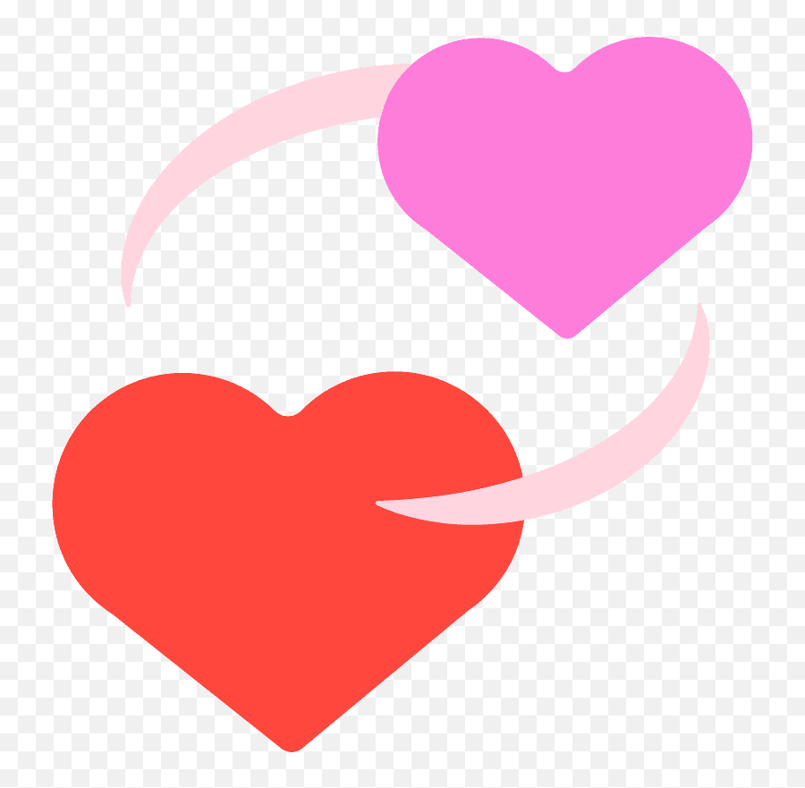 Two Hearts - Animated Revolving Hearts Emoji,Revolving Heart Emoji