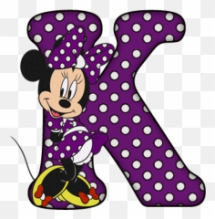 Abecedario De Minnie En Morado Con Lunares Blancos Emoji,Disney Emoji Fabric