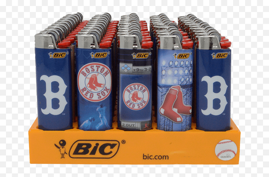 Lighters - Askwholesalers Bic Lighter 50ct Red Sox Emoji,Red Sox Emojis