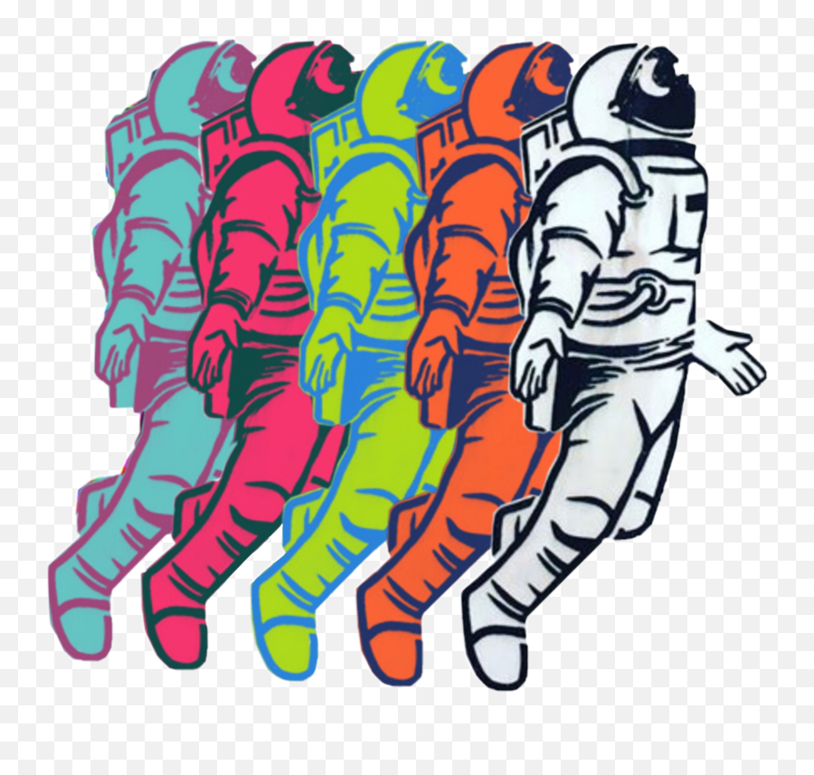 Group Trippy Spaceman Sticker - For American Football Emoji,Space Man Emoji