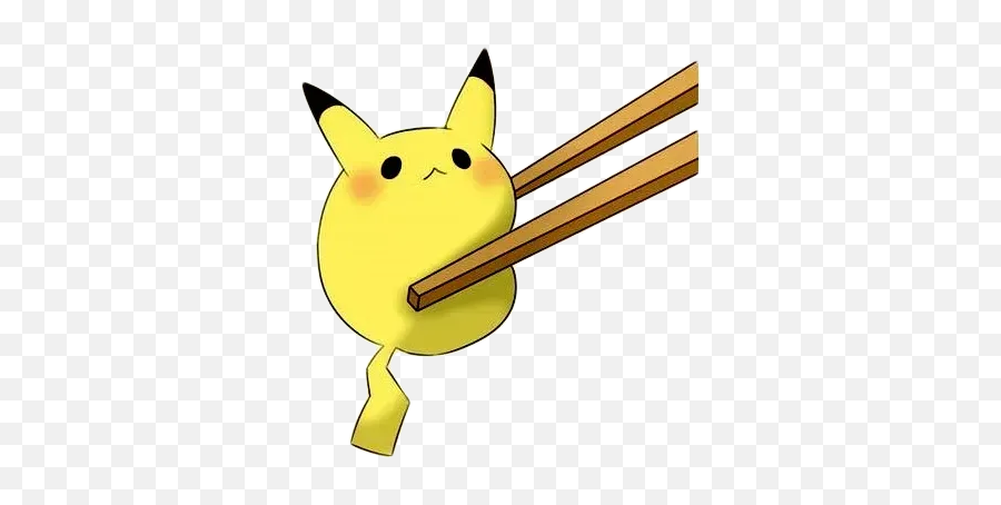 Pikachu 2 Whatsapp Stickers - Stickers Cloud Cute Pikachu Chopsticks Emoji,Detective Pikachu Emoji