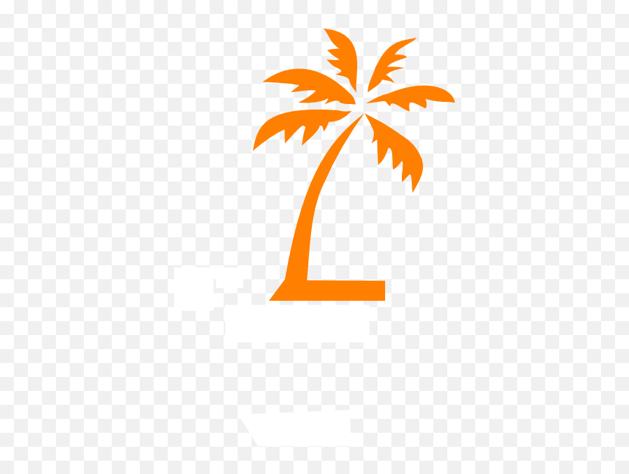 Palm Tree Clip Art Small Full Size Png Download Seekpng - Palm Tree Logo Orange Emoji,Small Emoji Art