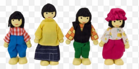 African Doll Family - Asian Wooden Dolls Emoji,Emotions Dolls