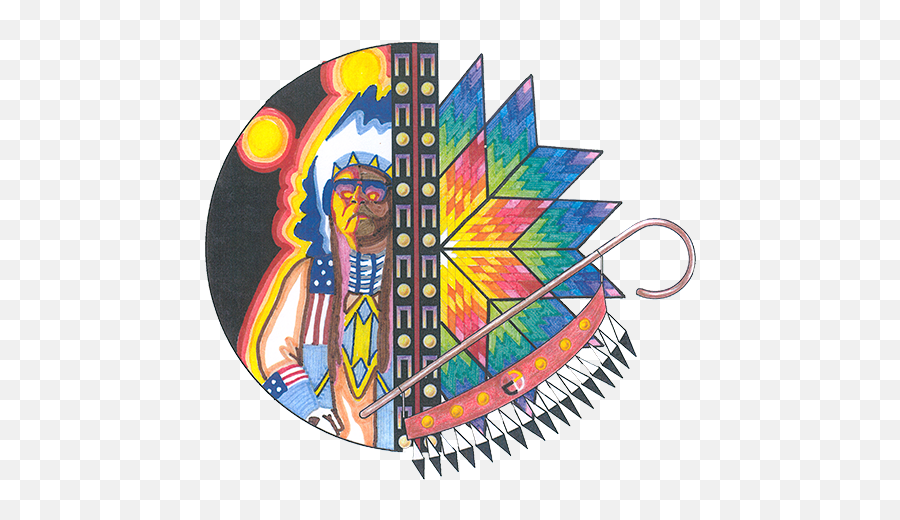 Shoshone - Shoshone Bannock Tribe Art Emoji,Indian Pow Wow Emoticon