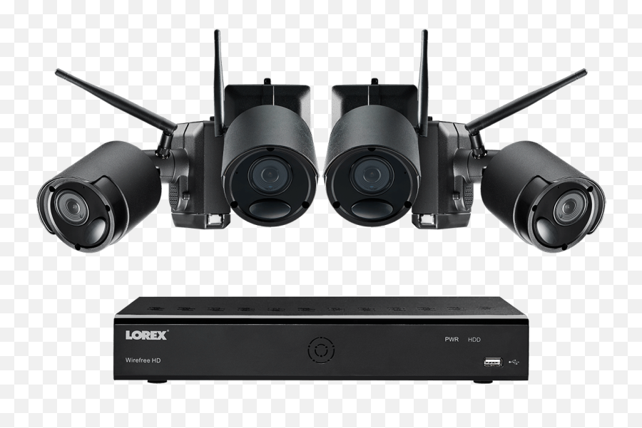 1080p Wire Free Camera System With Four - Lorex Wire Free Camera Emoji,Guess Emoji Level 34 Car Plug Battery