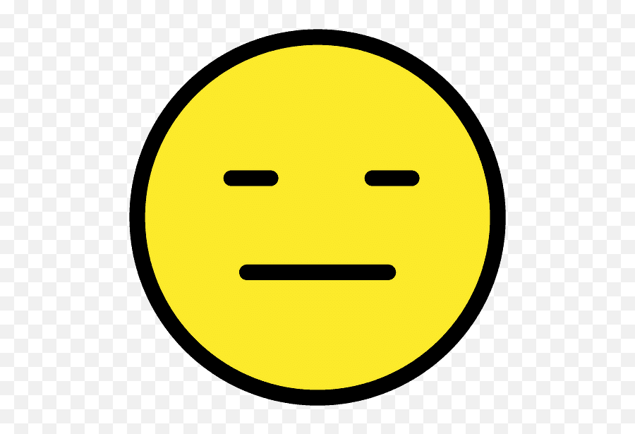 Emoji - Typographyguru Faccina Neutra,Unamused Emoji