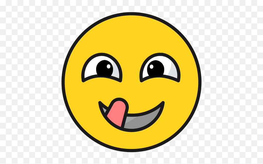 Emoji Emote Tongue Emoticon Free Icon Of Emojis - Colored Happy,No Parking Yellow Emoticon