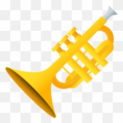 Cornet Musical Instrument Png Transparent Images Png All - Solid Emoji ...