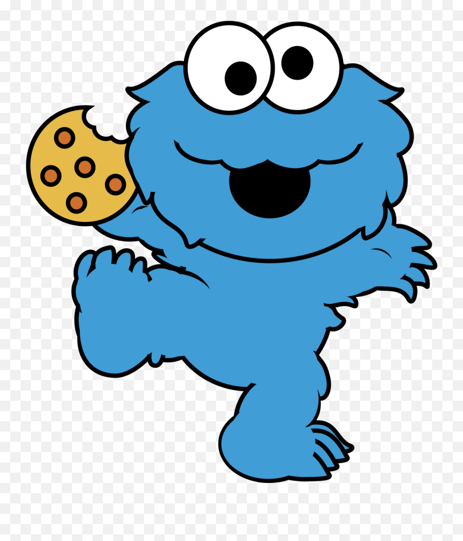 Cookiemonster - Clipart Best Monstruo De Las Galletas Dibujo Emoji,Dratini Emoticon