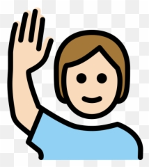 Light Skin Tone Emoji - Openmojis,Mano Levantada Emoticon