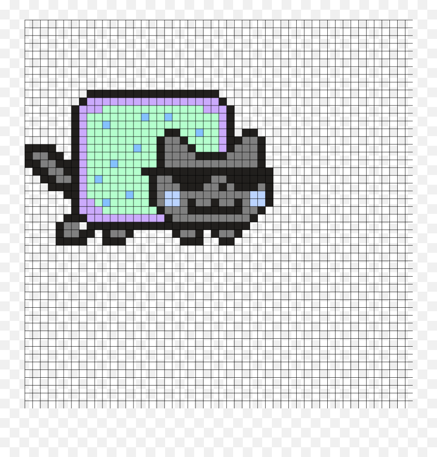 Easy Perler Bead Patterns Printable - Bead Pattern Free Nyan Cat Jazz Gif Emoji,Perler Bead Designs Emojis