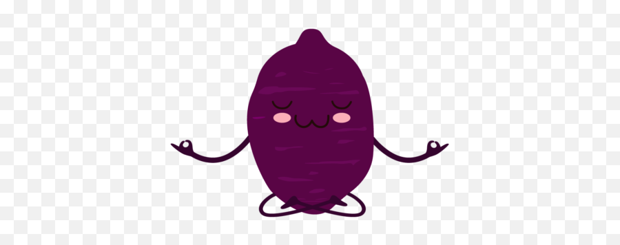 Kawaii Purple Sweet Potato Cute - Language Emoji,Kawii Potato Emoticon