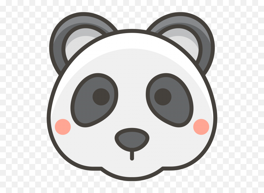 Panda Cartoon Png - Dot Emoji,Panda Emoji Png
