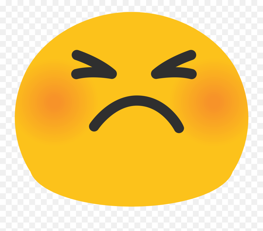 Angry Face Emoji Png Transparent Image - Cute Angry Emoji Png,Emoticons That Make People Mad