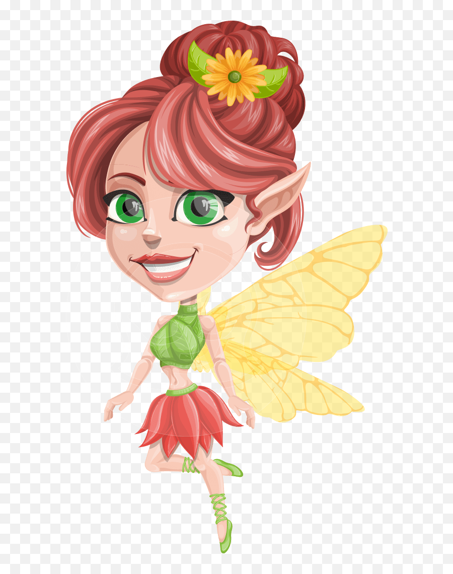 Frida The Flower Fairy Character - Cartoon Emoji,Fairies That Mess With Emotions
