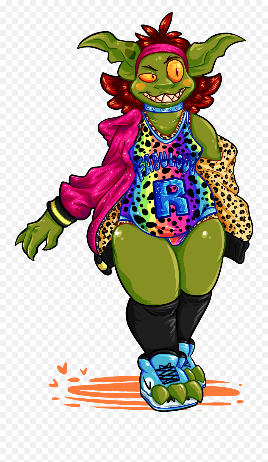 Lisa Frank Outfit From Wwe Clipart - Transparent Lisa Frank Cartoon Emoji,Epos Emotion 3395