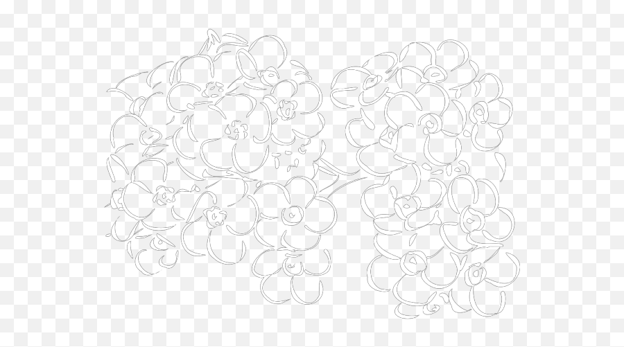 White Outline Flowers Png Svg Clip Art - Decorative Emoji,Emoji Book Png White Outline